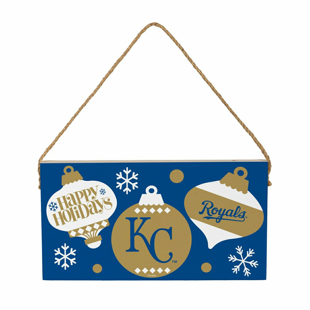 Kansas City Royals Holiday Wood Wall Sign, 6x11, MLB, Home