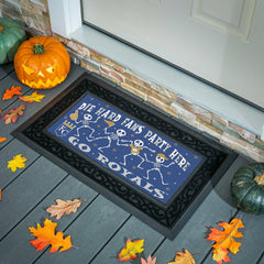 Kansas City Royals Flocked Coir Halloween Sassafras Switch Mat, 22"x10, MLB
