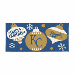 Kansas City Royals Holiday Flocked Coir Sassafras Switch Mat, 22"x10", MLB