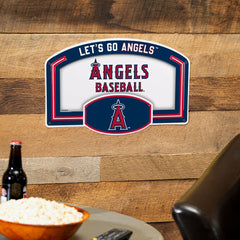 Los Angeles Angels USA Embossed Steel Wall Sign, 11" x 17", MLB, Home