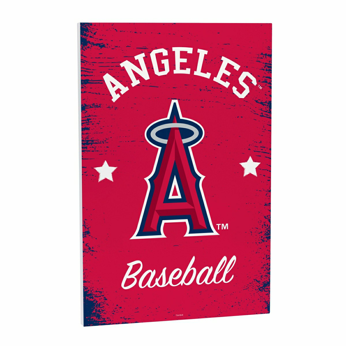 Los Angeles Angels Wood Wall Sign, 16x24, MLB, Home