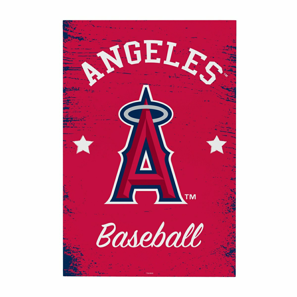 Los Angeles Angels Wood Wall Sign, 16x24, MLB, Home