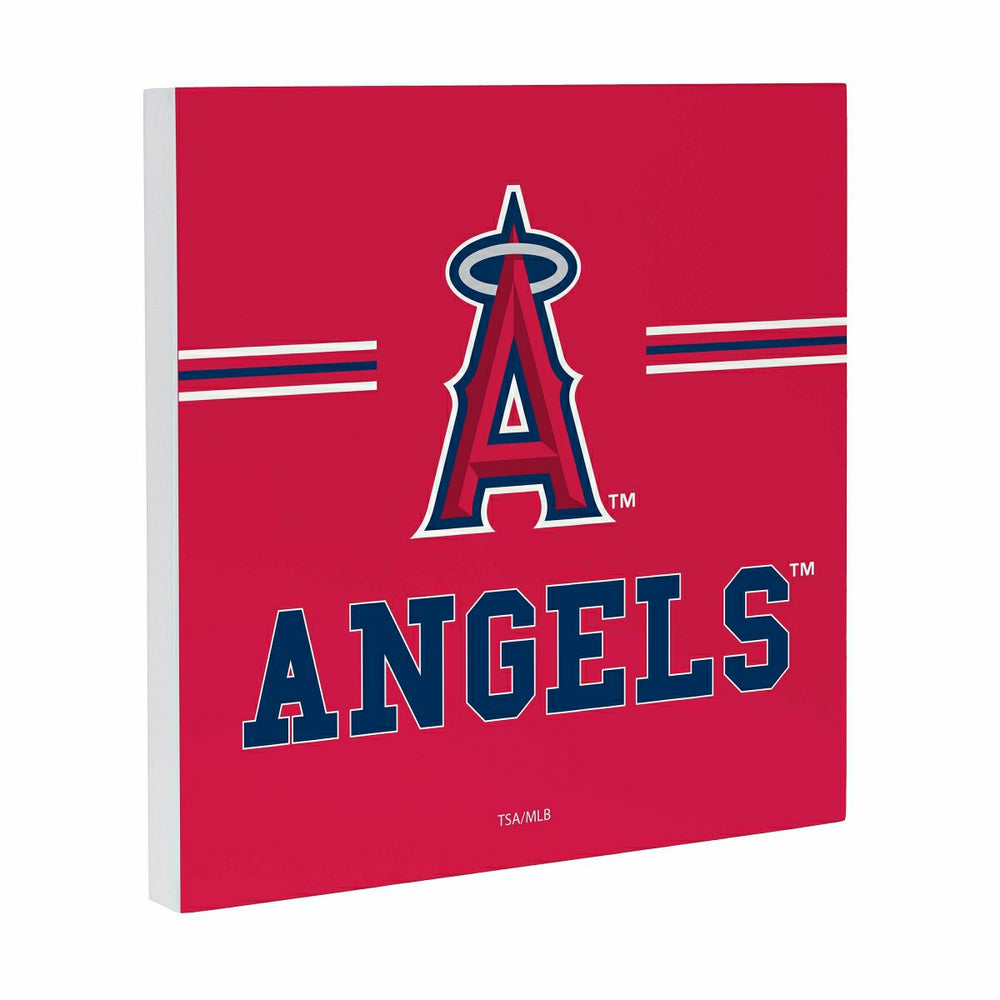 Los Angeles Angels Wood Wall Sign, 12x12, MLB, Home