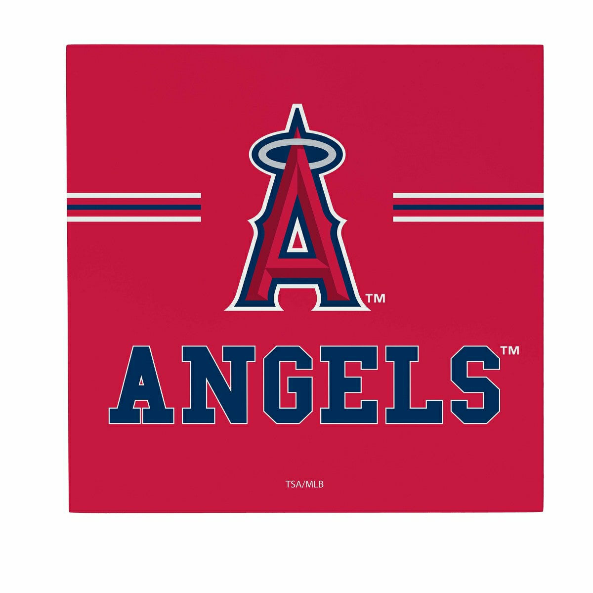 Los Angeles Angels Wood Wall Sign, 12x12, MLB, Home
