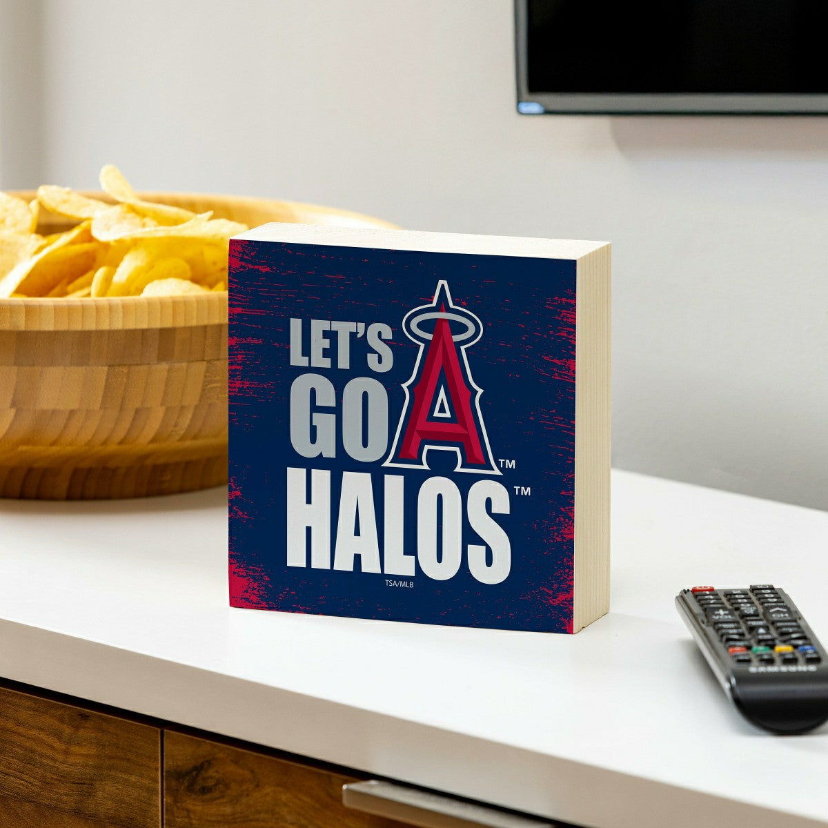 Los Angeles Angels Plock, Down Home Fans, 6x6, MLB, Home
