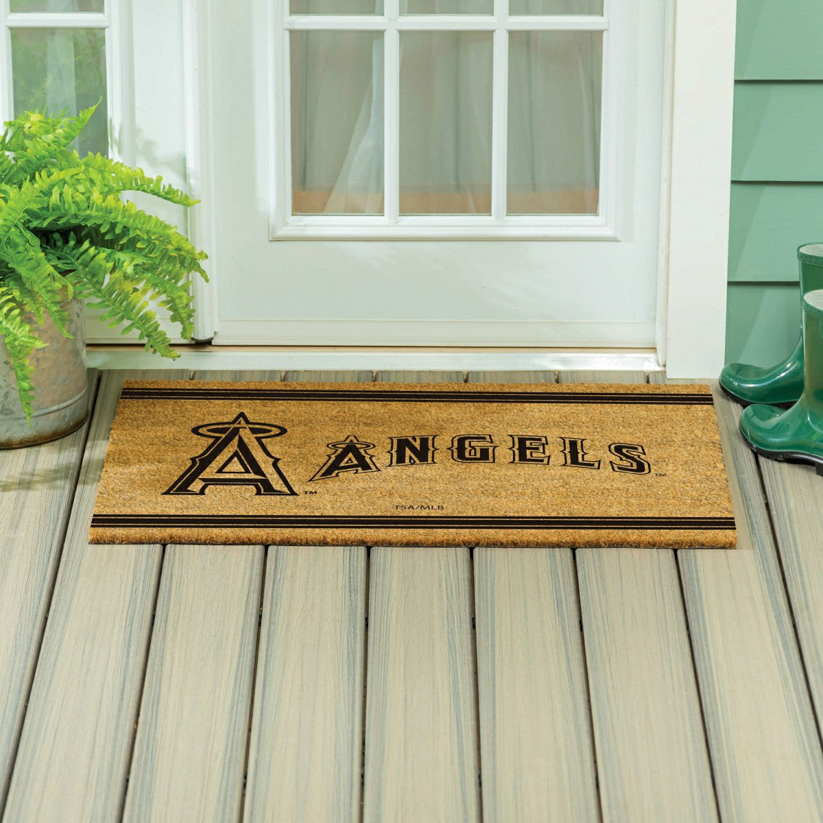 Los Angeles Angels Large One Color Coir Mat, 36"x24", MLB