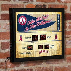 Scoreboard Wall Clock, Los Angeles Angels, MLB, Home