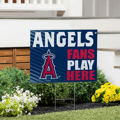 Los Angeles Angels Coroplast Yard Sign "Fans Play Here", MLB, Home