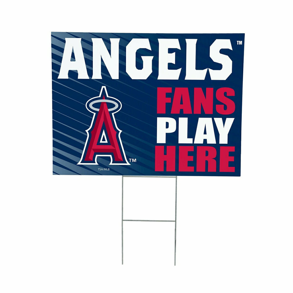Los Angeles Angels Coroplast Yard Sign "Fans Play Here", MLB, Home