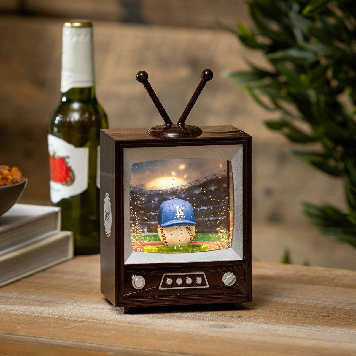 Los Angeles Dodgers Vintage TV Water Lantern, MLB, Home