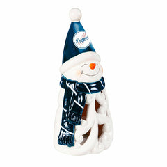 Los Angeles Dodgers Snowman LED Statuary, 8", MLB, Home