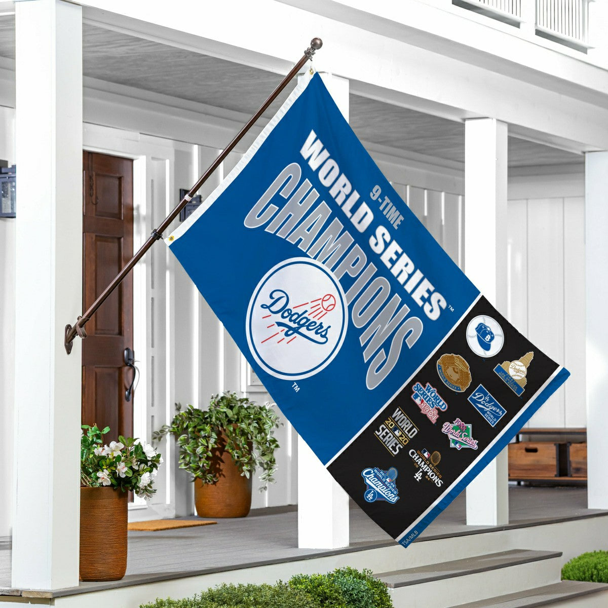 Los Angeles Dodgers Single Sided Flag w/ 2 Grommets, 3'x5' Multi Win F, MLB, Home