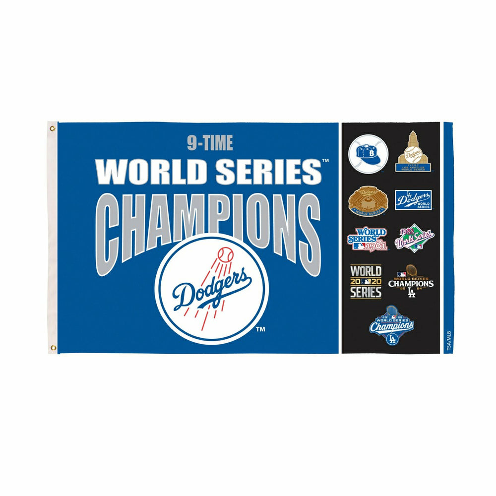 Los Angeles Dodgers Single Sided Flag w/ 2 Grommets, 3'x5' Multi Win F, MLB, Home