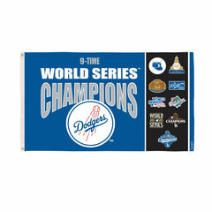 Los Angeles Dodgers Single Sided Flag w/ 2 Grommets, 3'x5' Multi Win F, MLB, Home