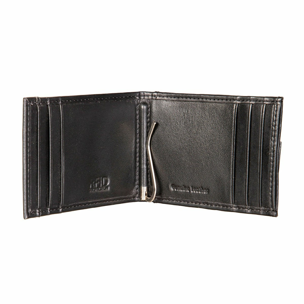 Los Angeles Dodgers Front Pocket Wallet with RFID Blocking, Black, SC2, MLB, Home
