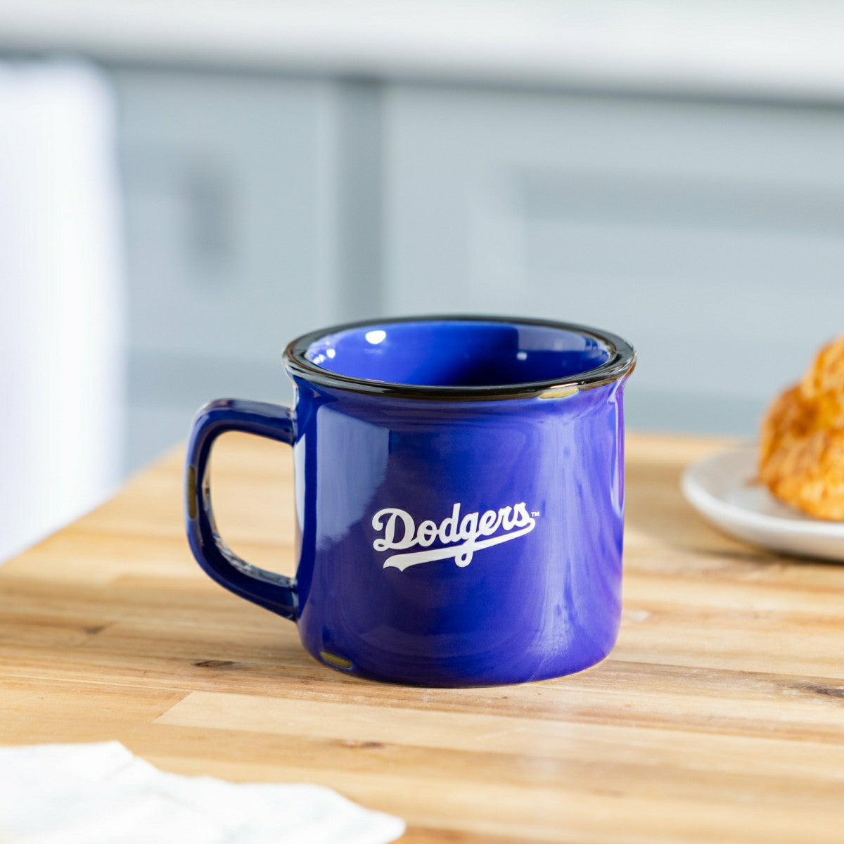 Los Angeles Dodgers Ceramic Camp Cup with Enamel Finish, 14oz, MLB, Home