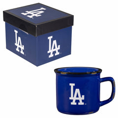 Los Angeles Dodgers Ceramic Camp Cup with Enamel Finish, 14oz, MLB, Home