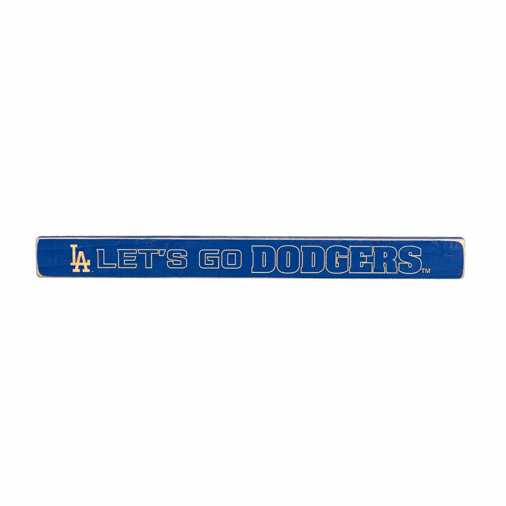 Los Angeles Dodgers Engraved Wood Sign, 1.5" x 18", MLB, Home