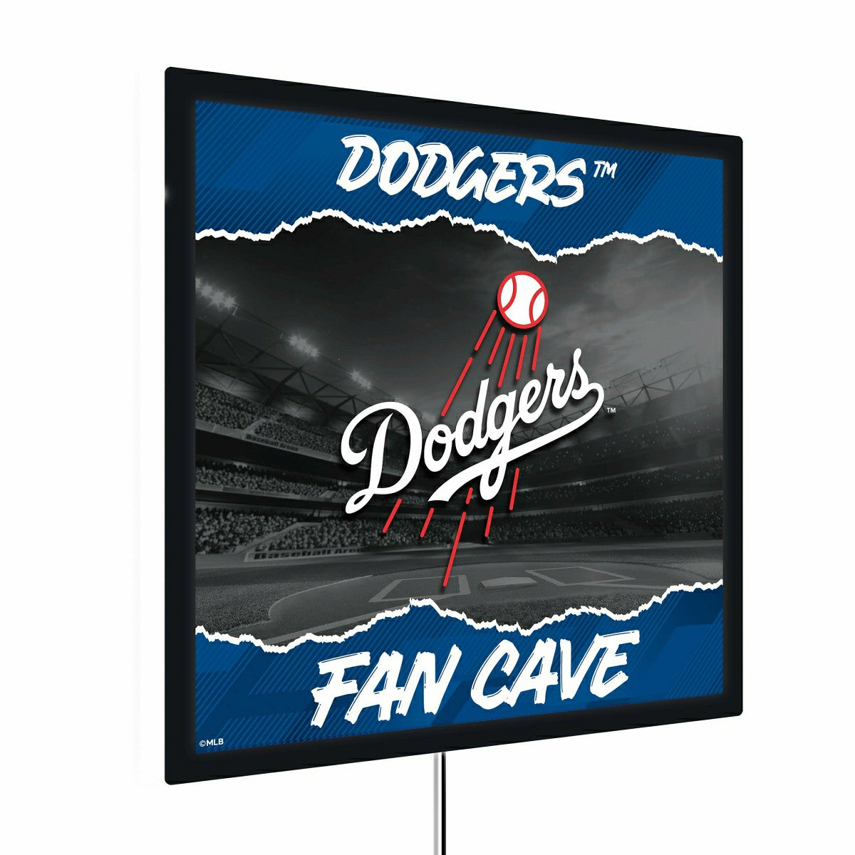 Los Angeles Dodgers 23"H x 23"L LED Wall Decor, Edgelite, Square, MLB, Home