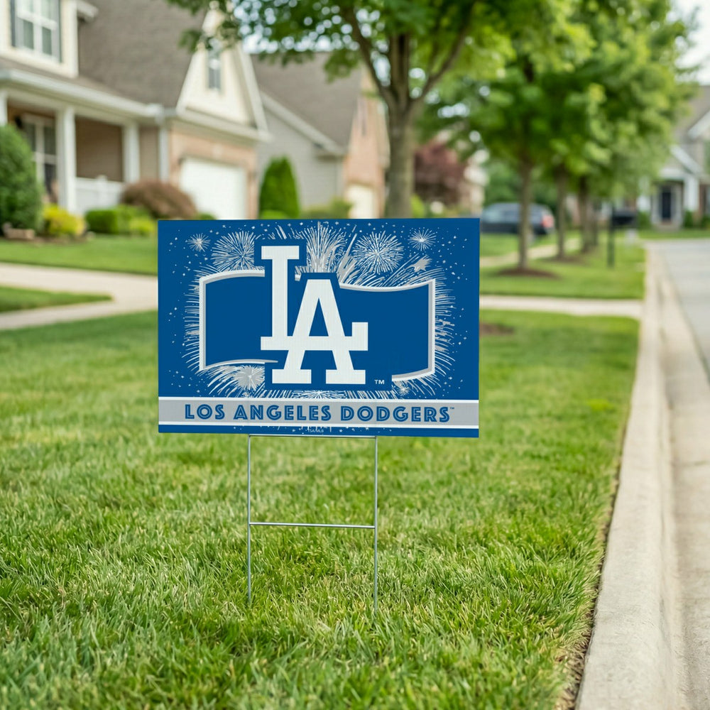 Los Angeles Dodgers Yard Sign, Patriotic, MLB, Home