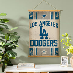 Los Angeles Dodgers, Canvas Wall Tapestry, Medium, 36x24, MLB, Home