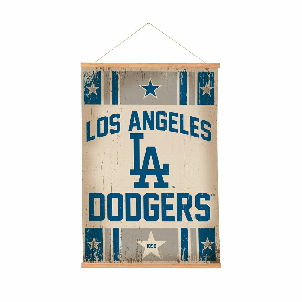 Los Angeles Dodgers, Canvas Wall Tapestry, Medium, 36x24, MLB, Home