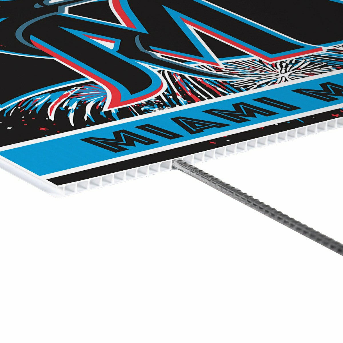 Miami Marlins Yard Sign, Patriotic, MLB, Home