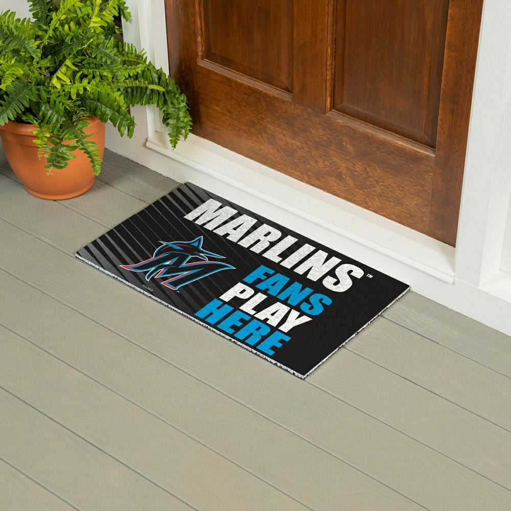 Miami Marlins Fan Mat, 28"x16", MLB