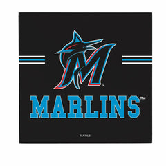 Miami Marlins Wood Wall Sign, 12x12, MLB, Home