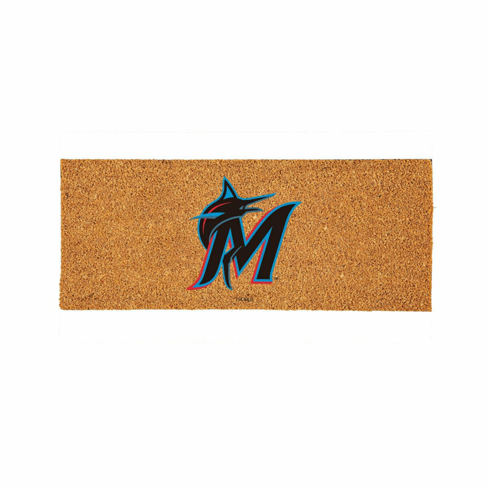 Miami Marlins Extra Large Full Color Coir Mat, 60"x24", MLB