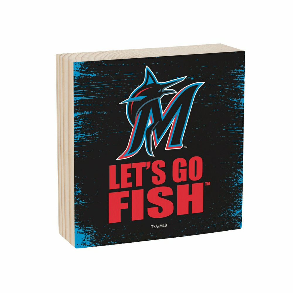 Miami Marlins Plock, Down Home Fans, 6x6, MLB, Home