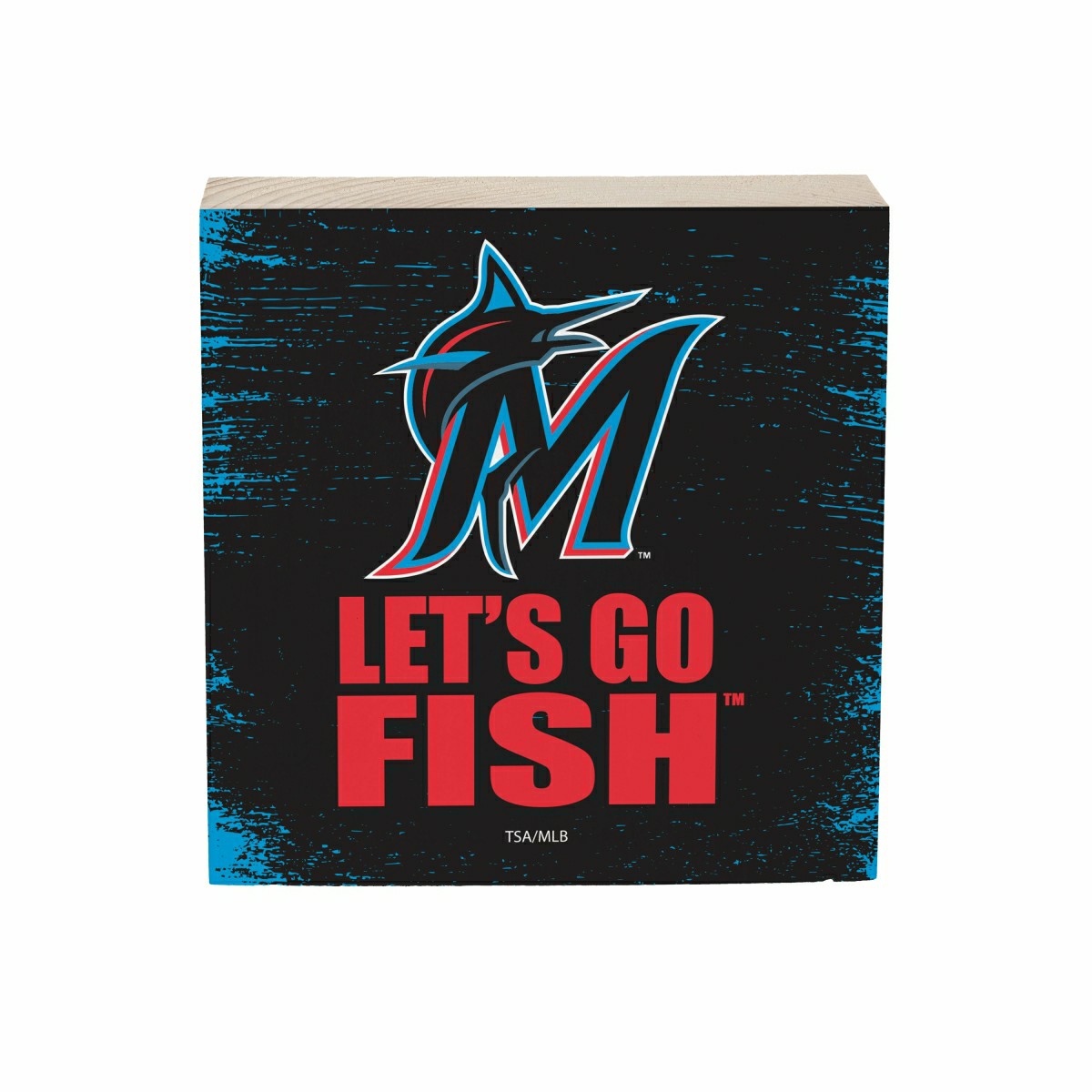 Miami Marlins Plock, Down Home Fans, 6x6, MLB, Home