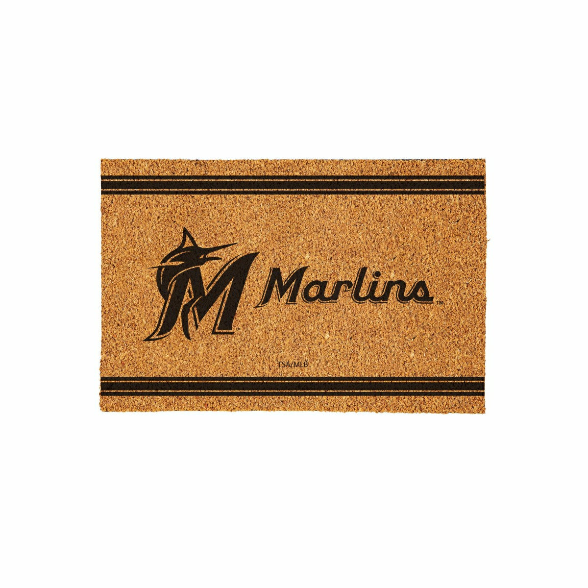 Miami Marlins Large One Color Coir Mat, 36"x24", MLB