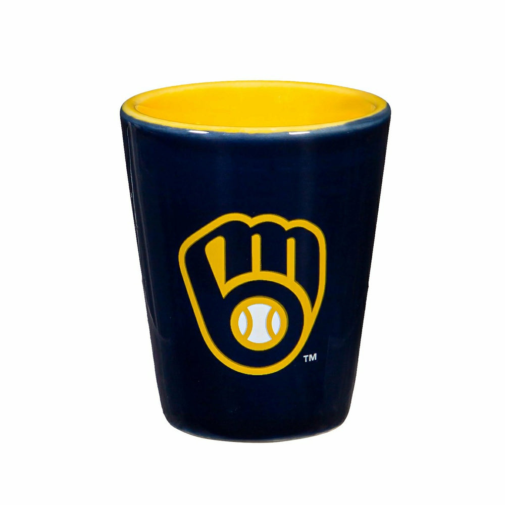 Milwaukee Brewers 4-Piece Ceramic 2oz. Shot Glass Set, MLB, Home