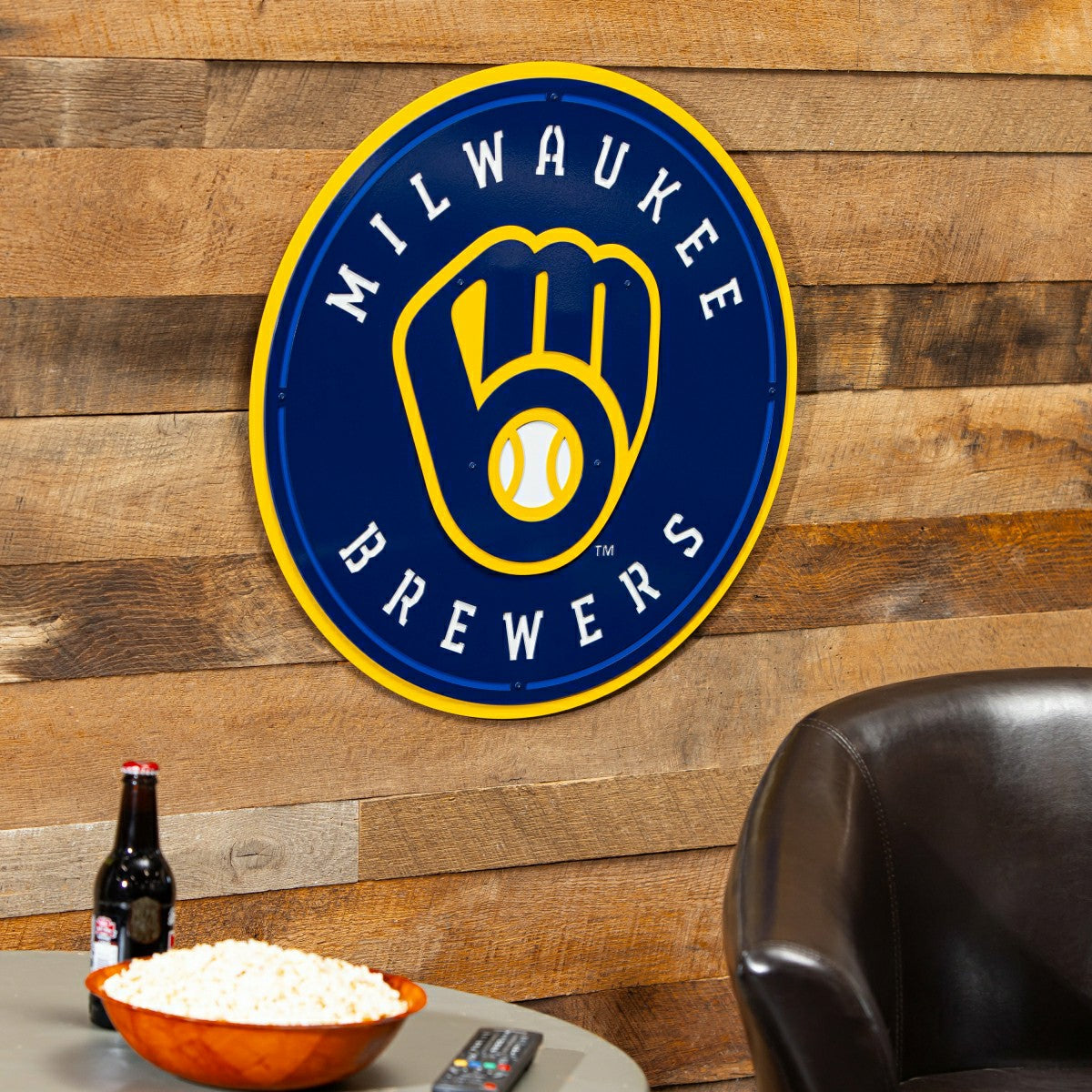 Milwaukee Brewers Premier Metal Wall Art, MLB, Home