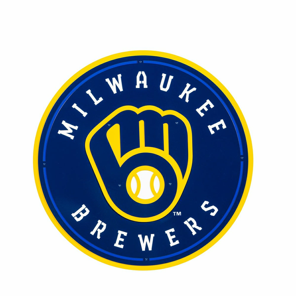 Milwaukee Brewers Premier Metal Wall Art, MLB, Home