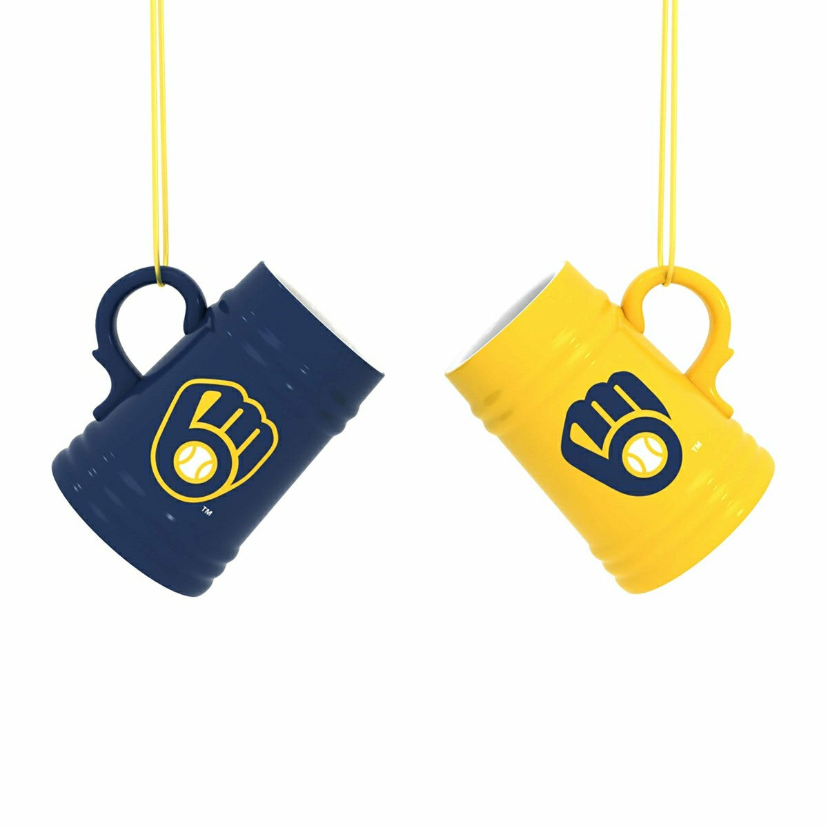 Milwaukee Brewers Ceramic Mini Stein, 3oz, set of 2, MLB, Home