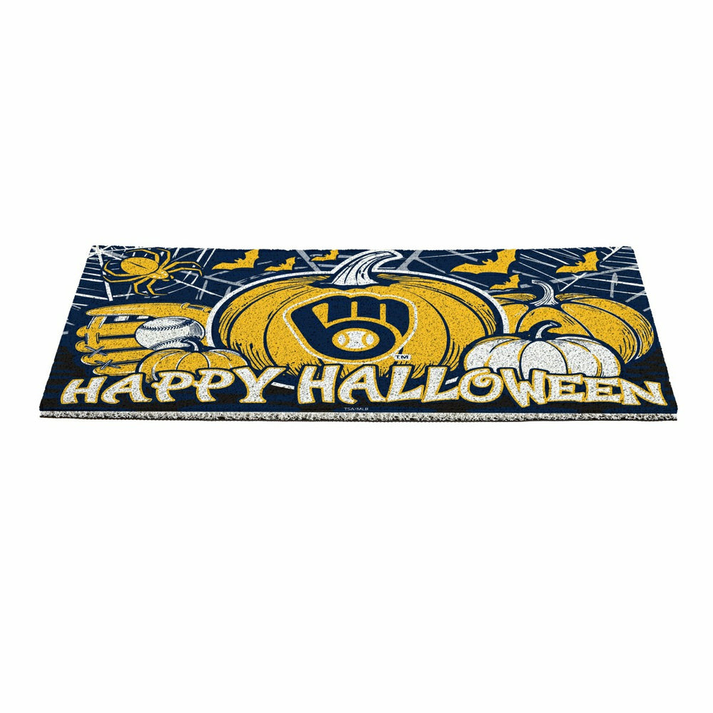 Milwaukee Brewers Halloween PVC Mat, 28"x16", MLB
