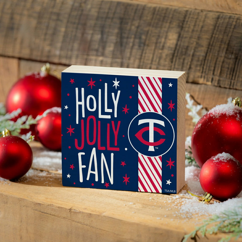 Minnesota Twins Block, Holiday, 6x6, MLB, Home