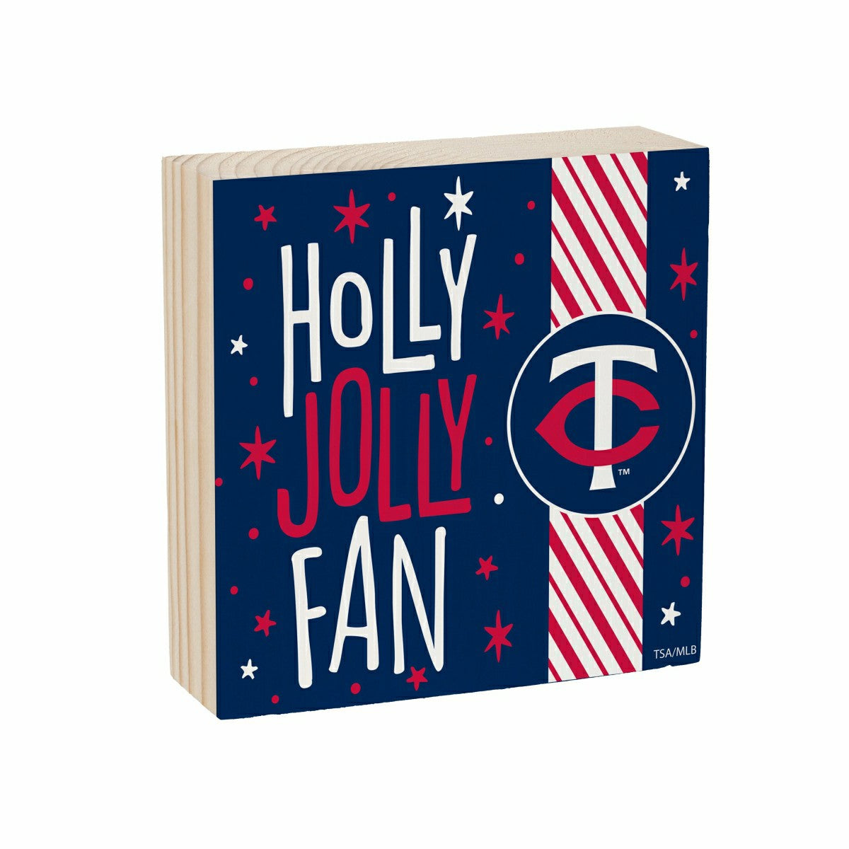 Minnesota Twins Block, Holiday, 6x6, MLB, Home