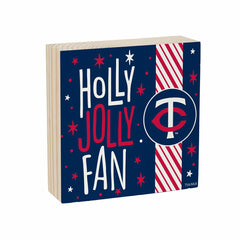 Minnesota Twins Block, Holiday, 6x6, MLB, Home