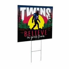 Minnesota Twins Yard Sign, Bigfoot, MLB, Home