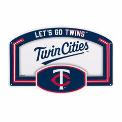 Minnesota Twins USA Embossed Steel Wall Sign, 11" x 17", MLB, Home