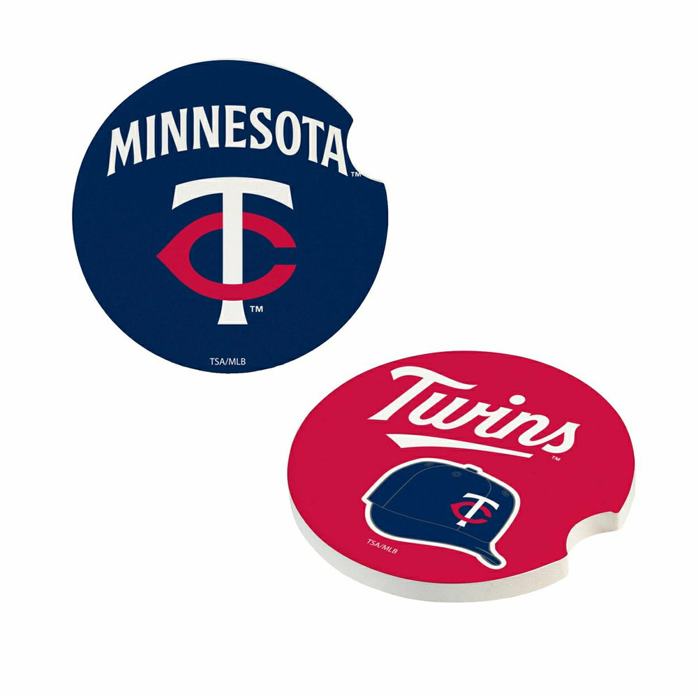Minnesota Twins Car Coaster Set, 2pc, MLB, Home