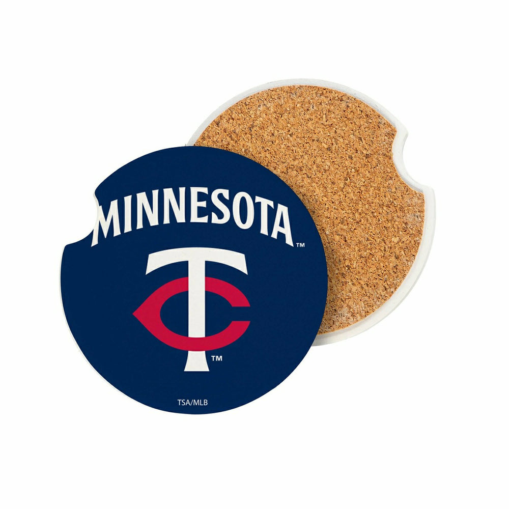 Minnesota Twins Car Coaster Set, 2pc, MLB, Home