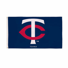 Minnesota Twins Single Sided Flag w/ 2 Grommets, 3'x5', MLB, Home