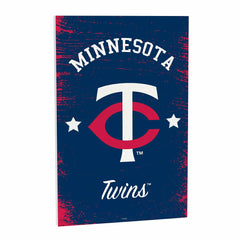 Minnesota Twins Wood Wall Sign, 16x24, MLB, Home