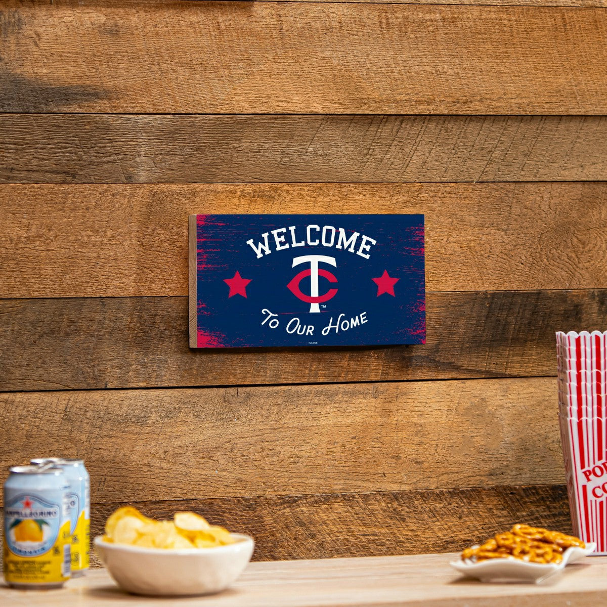 Minnesota Twins Wood Wall Sign, 6x11, MLB, Home