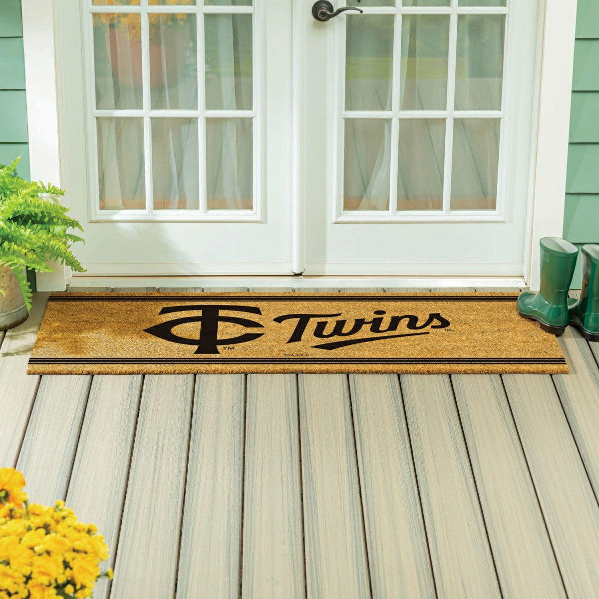 Minnesota Twins Extra Large One Color Coir Mat, 60"x24", MLB