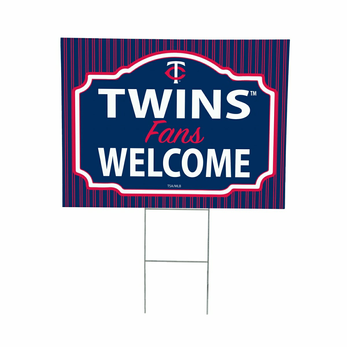 Minnesota Twins Coroplast Yard Sign, "Fans Welcome", MLB, Home